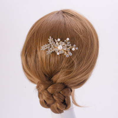 Beautiful Silvery Wedding Hair Combs - Click Image to Close